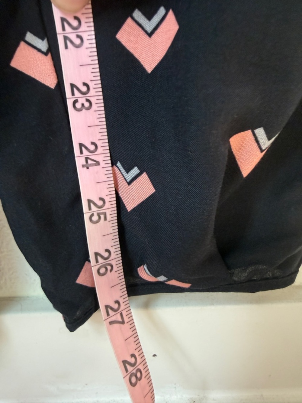Corey Lynn Calter - Anthropologie- Navy Jumpsuit with Pink arrow pattern - Small - Picture 9 of 10